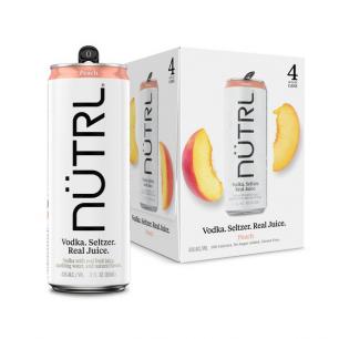 Anheuser-Busch - Nutrl Peach (4 pack cans) (4 pack cans)