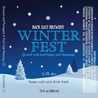 Back East - Winterfest (4 pack 16oz cans) (4 pack 16oz cans)