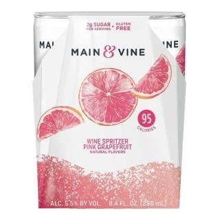 Beringer - Main & Vine Pink Grapefruit Spritzer NV (4 pack 250ml cans) (4 pack 250ml cans)
