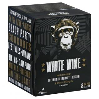 The Infinite Monkey Theorem - White Wine NV (4 pack 250ml cans) (4 pack 250ml cans)