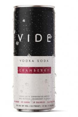 VIDE - Cranberry Vodka Soda (4 pack 355ml cans) (4 pack 355ml cans)